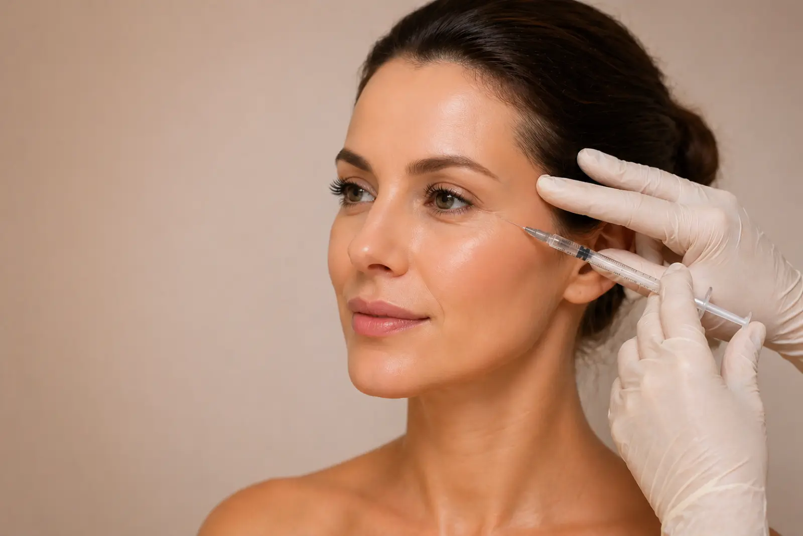 Aplicação de Botox em paciente
